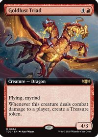 Goldlust Triad (Extended Art) — Commander: Tarkir: Dragonstorm