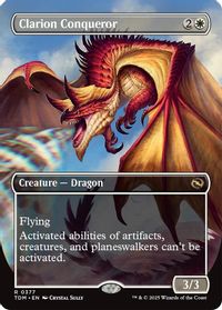 Clarion Conqueror (Borderless) — Tarkir: Dragonstorm