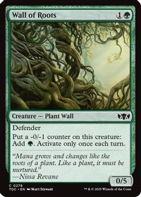 Wall of Roots — Commander: Tarkir: Dragonstorm
