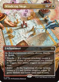 Windcrag Siege (Borderless) — Tarkir: Dragonstorm