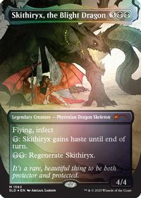 Skithiryx, the Blight Dragon (Rainbow Foil) — Secret Lair Drop Series