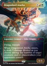 Dragonlord Atarka (Rainbow Foil) — Secret Lair Drop Series