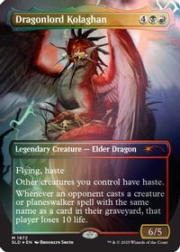 Dragonlord Kolaghan (1972) (Rainbow Foil) — Secret Lair Drop Series