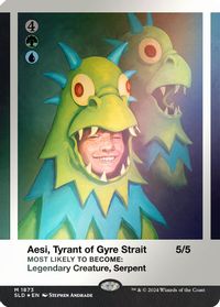 Aesi, Tyrant of Gyre Strait (Rainbow Foil) — Secret Lair Drop Series