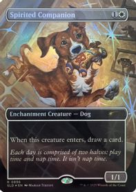 Spirited Companion (0896) (Rainbow Foil) — Secret Lair Drop Series