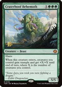 Craterhoof Behemoth — Prerelease Cards