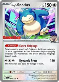 Hop's Snorlax - 117/159 (GameStop) (Cosmos Holo) — Miscellaneous Cards & Products