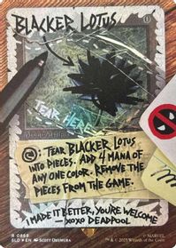 Blacker Lotus (Rainbow Foil) — Secret Lair Drop Series