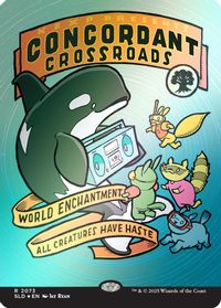 Concordant Crossroads (2073) (Rainbow Foil) — Secret Lair Drop Series