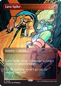 Lava Spike (2049) (Rainbow Foil) — Secret Lair Drop Series