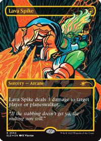 Lava Spike (2054) (Raised Foil) — Secret Lair Drop Series