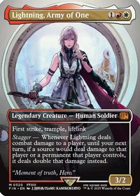 Lightning, Army of One (0320) (Borderless) — FINAL FANTASY