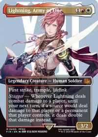 Lightning, Army of One (0400) (Borderless) — FINAL FANTASY