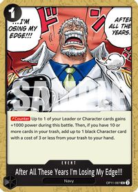After All These Years I'm Losing My Edge!!! — A Fist of Divine Speed