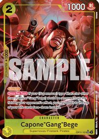 Capone"Gang"Bege (101) (Alternate Art) — A Fist of Divine Speed