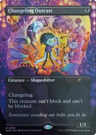 Changeling Outcast (Rainbow Foil) — Secret Lair Drop Series