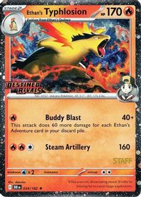 Ethan's Typhlosion (Prerelease) [Staff] — Miscellaneous Cards & Products