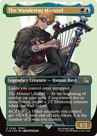 The Wandering Minstrel (Borderless) (Surge Foil) — FINAL FANTASY