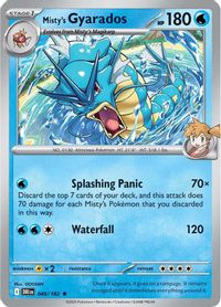 Misty's Gyarados - 049/182 (Non-holo) — Deck Exclusives