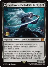Sephiroth, Fabled SOLDIER — Prerelease Cards