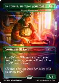 La abuela, siempre generosa - Tireless Provisioner (Rainbow Foil) — Secret Lair Drop Series