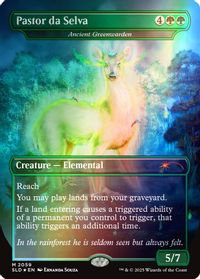 Pastor da Selva - Ancient Greenwarden (Rainbow Foil) — Secret Lair Drop Series