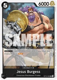 Jesus Burgess (Beginners Deck Party [ST-23] - [ST-28] Participation Pack) — One Piece Promotion Cards