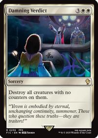 Damning Verdict (Surge Foil) — Commander: FINAL FANTASY