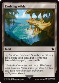 Evolving Wilds (Surge Foil) — Commander: FINAL FANTASY