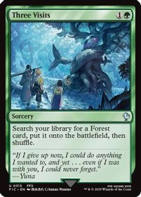 Three Visits (Surge Foil) — Commander: FINAL FANTASY