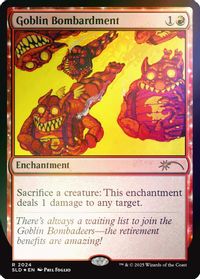 Goblin Bombardment (2024) (Rainbow Foil) — Secret Lair Drop Series