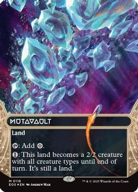 Mutavault (0118) (Borderless) (Galaxy Foil) — Edge of Eternities: Stellar Sights