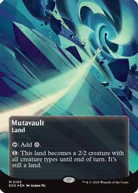 Mutavault (0163) (Borderless) (Galaxy Foil) — Edge of Eternities: Stellar Sights