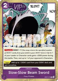 Slow-Slow Beam Sword (Judge Pack Vol. 6) — One Piece Promotion Cards