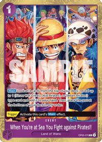 When You're at Sea You Fight against Pirates!! (2025 Pirates League Store Qualifier Winner) — One Piece Promotion Cards