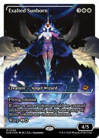 Exalted Sunborn (Showcase) (Fracture Foil) — Edge of Eternities