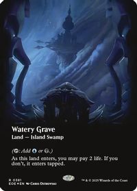 Watery Grave (Borderless) (Galaxy Foil) — Edge of Eternities