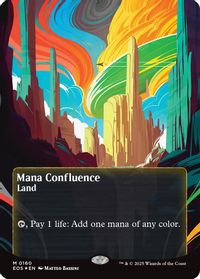Mana Confluence (0160) (Borderless) (Galaxy Foil) — Edge of Eternities: Stellar Sights