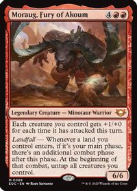 Moraug, Fury of Akoum — Commander: Edge of Eternities