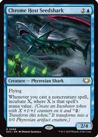 Chrome Host Seedshark — Commander: Edge of Eternities