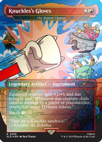 Knuckles's Gloves - The Reaver Cleaver (Rainbow Foil) — Secret Lair Drop Series