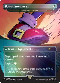 Power Sneakers - Lightning Greaves (Rainbow Foil) — Secret Lair Drop Series