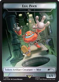 Egg Pawn - Myr Token (Rainbow Foil) — Secret Lair Drop Series