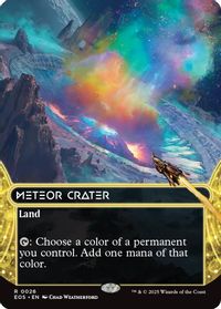 Meteor Crater (0026) (Borderless) — Edge of Eternities: Stellar Sights