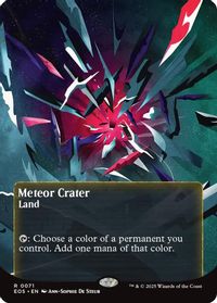 Meteor Crater (0071) (Borderless) — Edge of Eternities: Stellar Sights