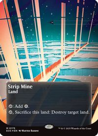 Strip Mine (0175) (Borderless) (Galaxy Foil) — Edge of Eternities: Stellar Sights
