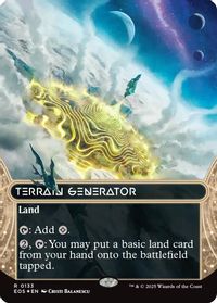 Terrain Generator (0133) (Borderless) (Galaxy Foil) — Edge of Eternities: Stellar Sights