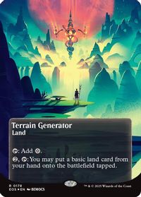 Terrain Generator (0178) (Borderless) (Galaxy Foil) — Edge of Eternities: Stellar Sights