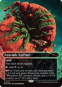 Raging Ravine (0125) (Borderless) (Galaxy Foil) — Edge of Eternities: Stellar Sights