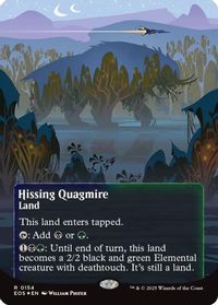 Hissing Quagmire (0154) (Borderless) (Galaxy Foil) — Edge of Eternities: Stellar Sights